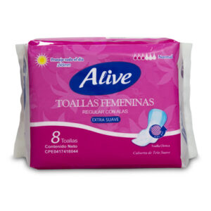 Toallas Sanitarias Alive Día 8 unidades